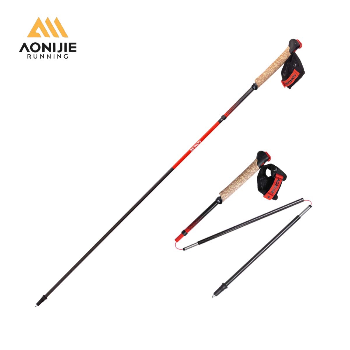 Trekking Pole Carbon - 2 Pezzi AONIJIE E4212 E4218 Bastoncini
