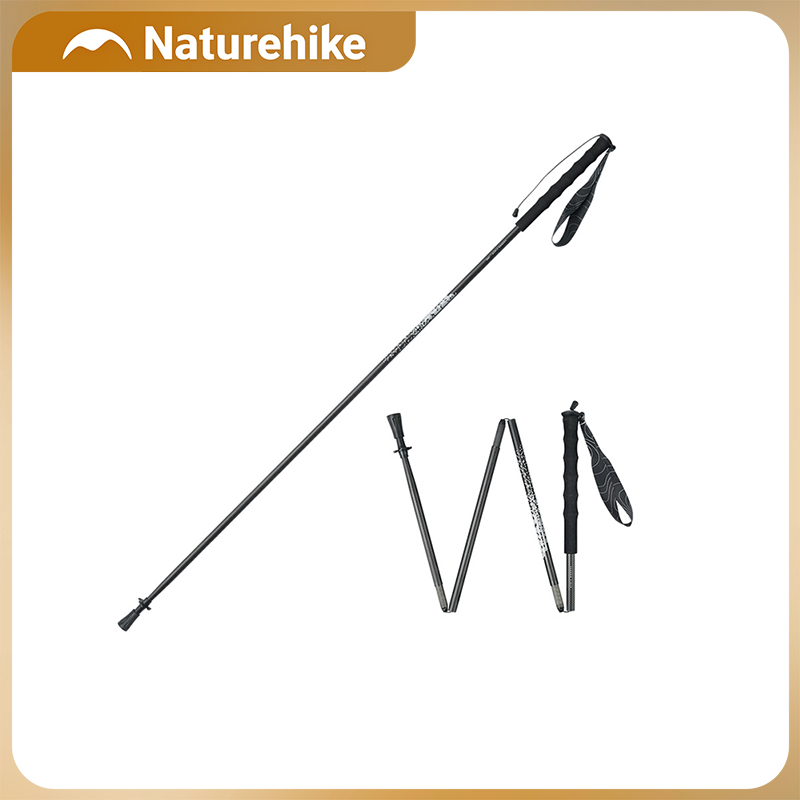 Trekking Pole Carbon - Bastoncini da Trekking Pieghevoli in Fibra