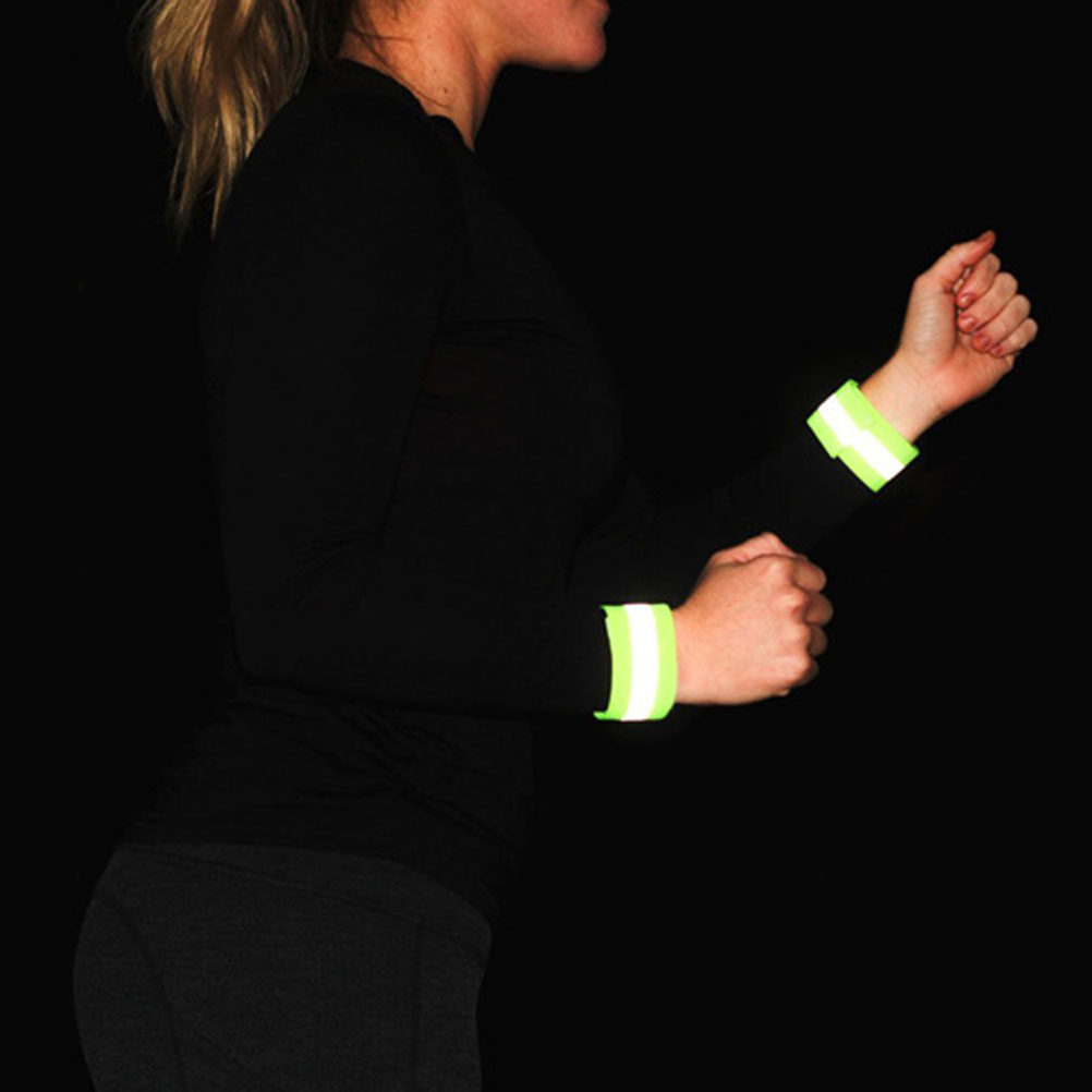 Running Gear Night - 4 Pezzi di Fasce Riflettenti Regolabili