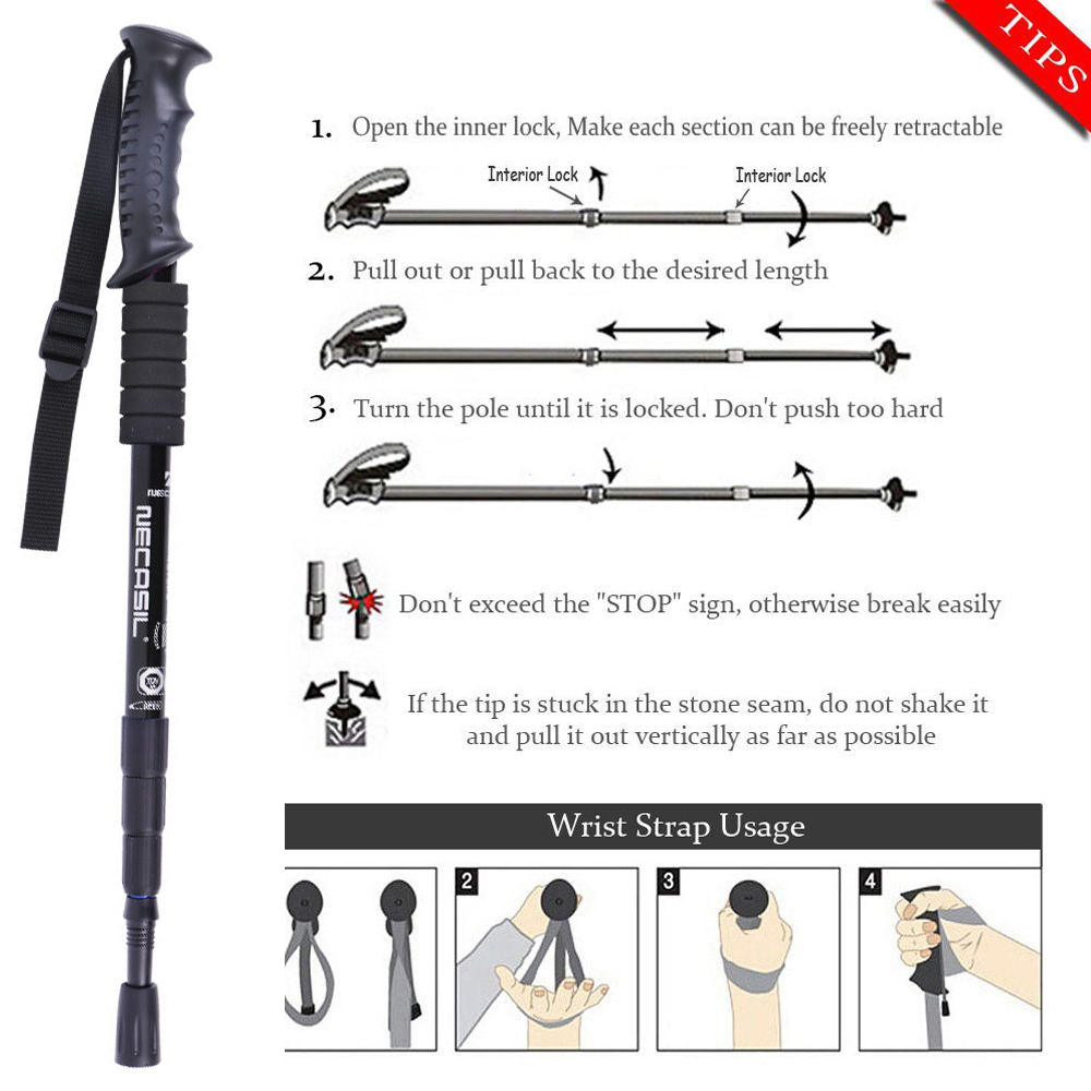 2 pz/lotto bastoncini da Trekk - Trekking Pole Carbon recensione e prezzo