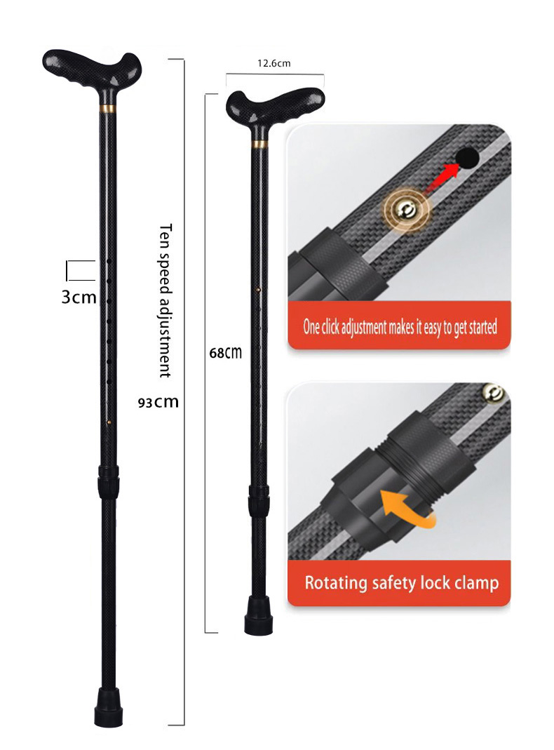 Bastone da Passeggio Retrattil - Trekking Pole Carbon recensione e prezzo