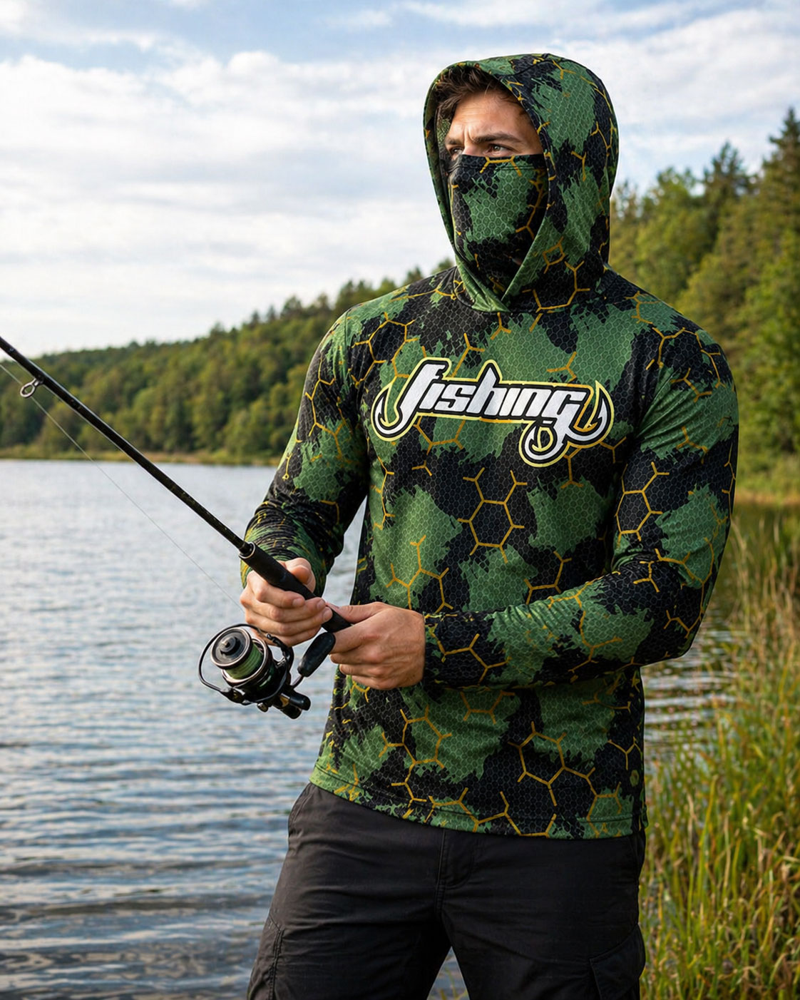 T-shirt da pesca con cappuccio - Running Gear Outdoor recensione e prezzo