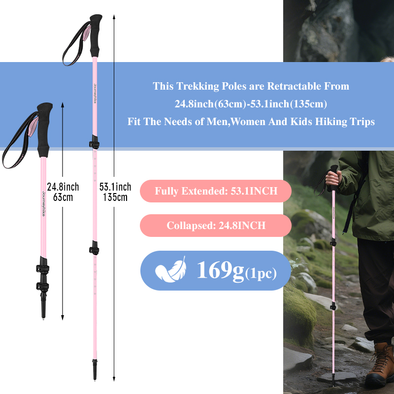 Bastoncini da Trekking in Fibr - Trekking Pole Carbon recensione e prezzo
