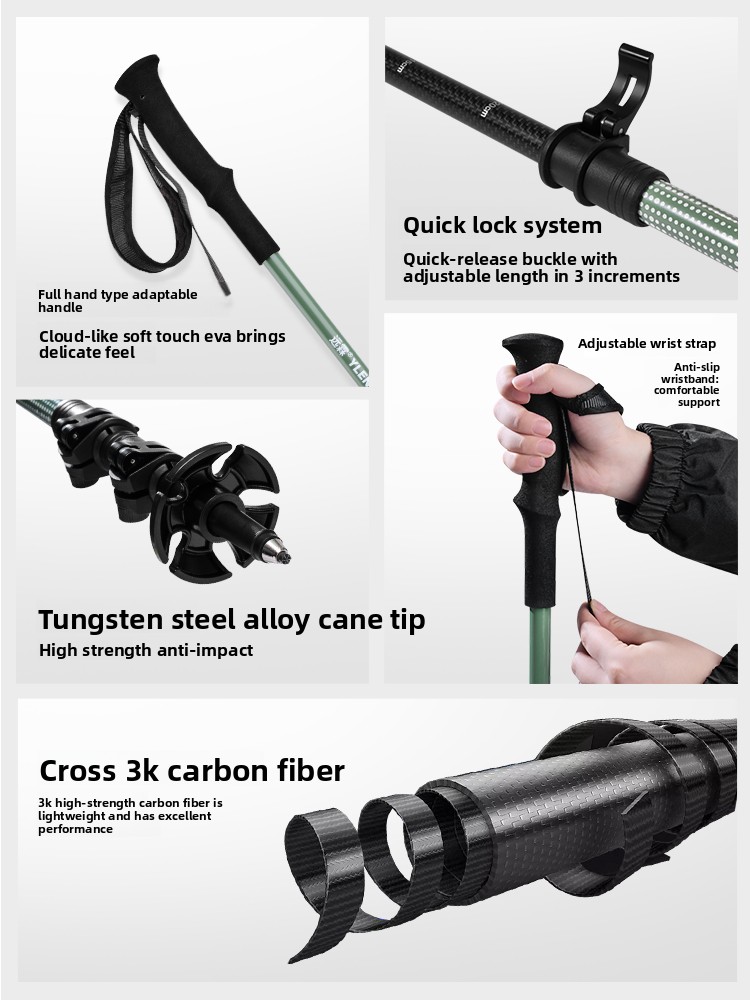 Bastoncini da Trekking Profess - Trekking Pole Carbon recensione e prezzo