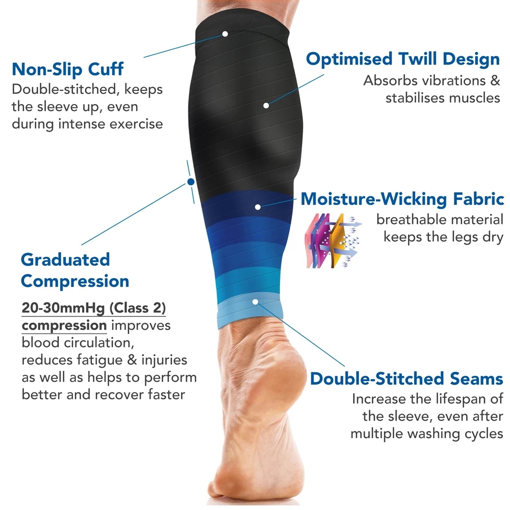 1 Paio di Manicotti a Compress - Compression Calf Sleeve recensione e prezzo